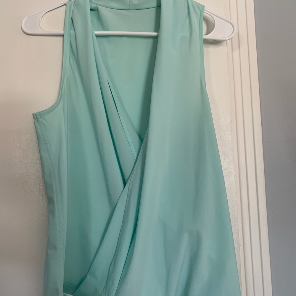 Mint green lululemon wrap tank